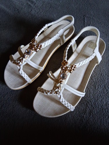 Weiße sandaletten sandalen - weiße,