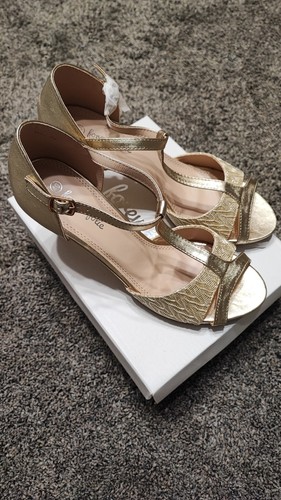 Damen rimhe sandaletten gold - damen,