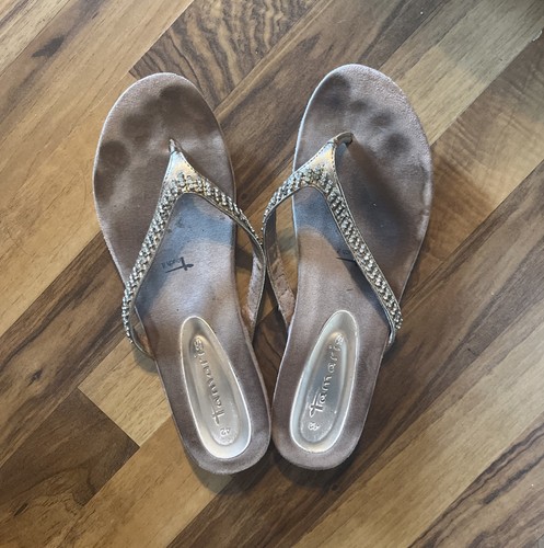 Echt leder sandaletten slipper - leder,